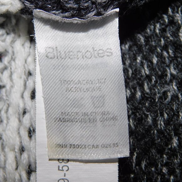 Bluenotes Womens S Gray White Wild Horse Stallion Button Front Cardigan Sweater - Picture 4 of 8